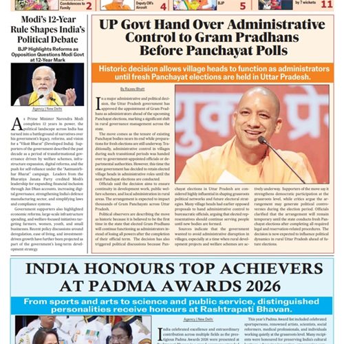 28 May 2026-Yogi Powers Gram Pradhans Before Panchayat Polls