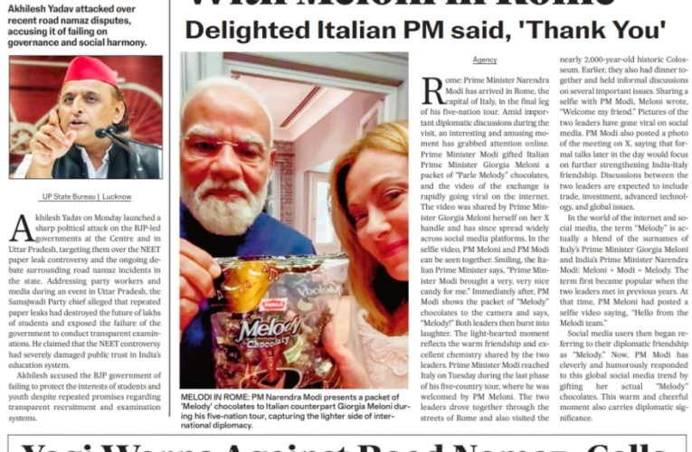 21 May 2026-Modi’s Melody Moments in Rome