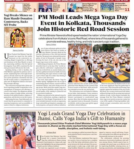 21 June 2026-PM Modi spearheads Nation’s Yoga Day celebrations from Kolkata